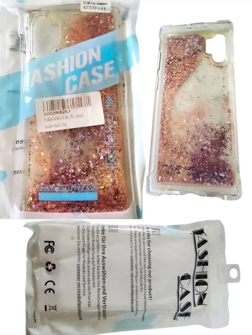 3pc Disney Luxury Collection & Glitter Cases For Samsung Galaxy Note 10+